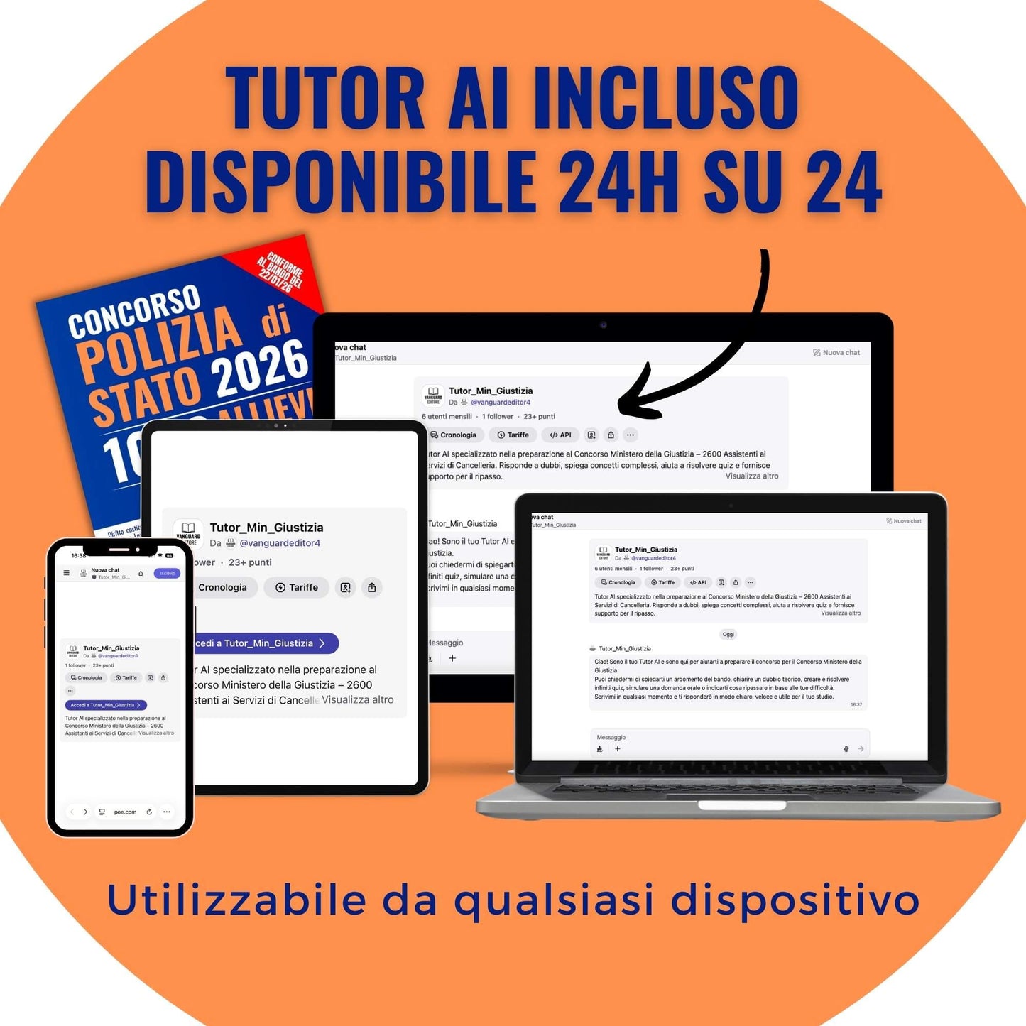 Concorso Polizia di Stato 2026 - 1000 Allievi Vice Ispettori: Manuale Unico con Teoria, 10.000 Quiz e Tutor AI per la Prova Scritta | Teoria semplificata e preparazione mirata per superare la prova scritta (pdf)